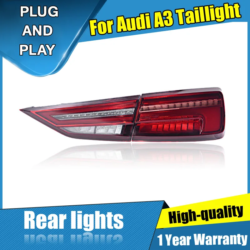 4PCS Car Styling for Audi A3 Taillights 2015-2019 for a3 LED Tail Lamp+Turn Signal+Brake+Reverse LED light
4PCS Car Styling for Audi A3 Taillights 2015-2019 for a3 LED Tail Lamp+Turn Signal+Brake+Reverse LED light