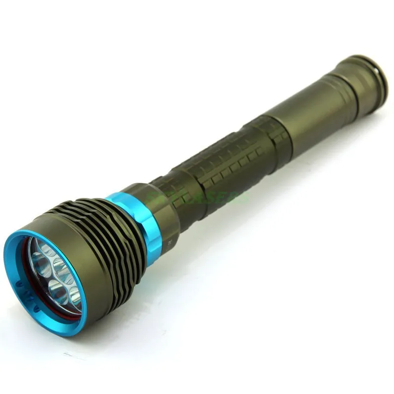 New Design Waterproof 9000 Lumens 7 x XM-L2 LED Diving Flashlight 7L2 UnderWater 150m Depth Bright LED Lighting Lamp
New Design Waterproof 9000 Lumens 7 x XM-L2 LED Diving Flashlight 7L2 UnderWater 150m Depth Bright LED Lighting Lamp