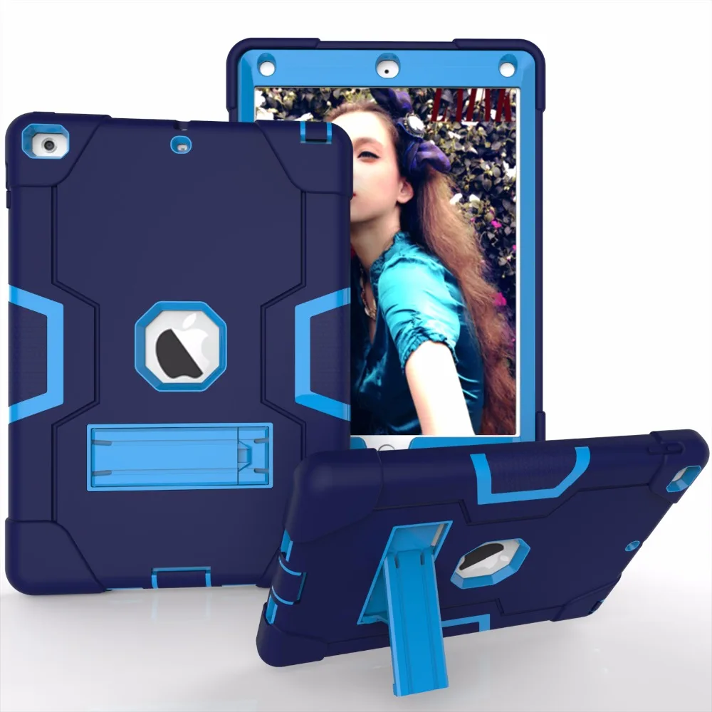 Hybrid Three Layer Full Body Protective Case for iPad 9.7 2018 2017 Kickstand Heavy Duty Rugged Shockproof show for Apple Logo
Hybrid Three Layer Full Body Protective Case for iPad 9.7 2018 2017 Kickstand Heavy Duty Rugged Shockproof show for Apple Logo