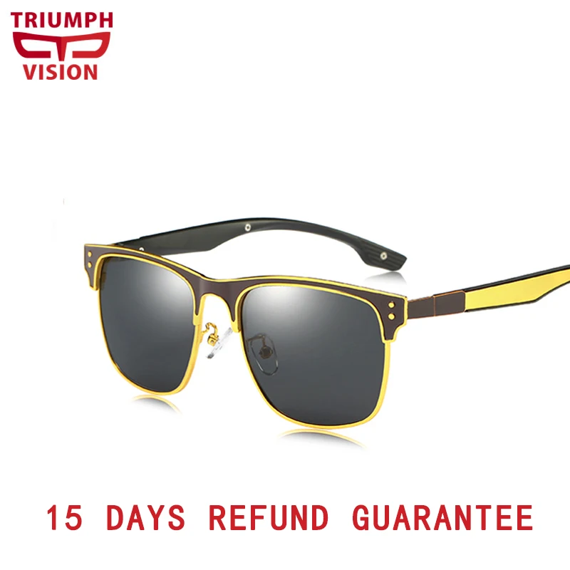 TRIUMPH VISION Fashion Designer Multicolored Sunglasses for Men Driver Polairzed Mirrored Sun Glasses Anti Glare High Quality
TRIUMPH VISION Fashion Designer Multicolored Sunglasses for Men Driver Polairzed Mirrored Sun Glasses Anti Glare High Quality