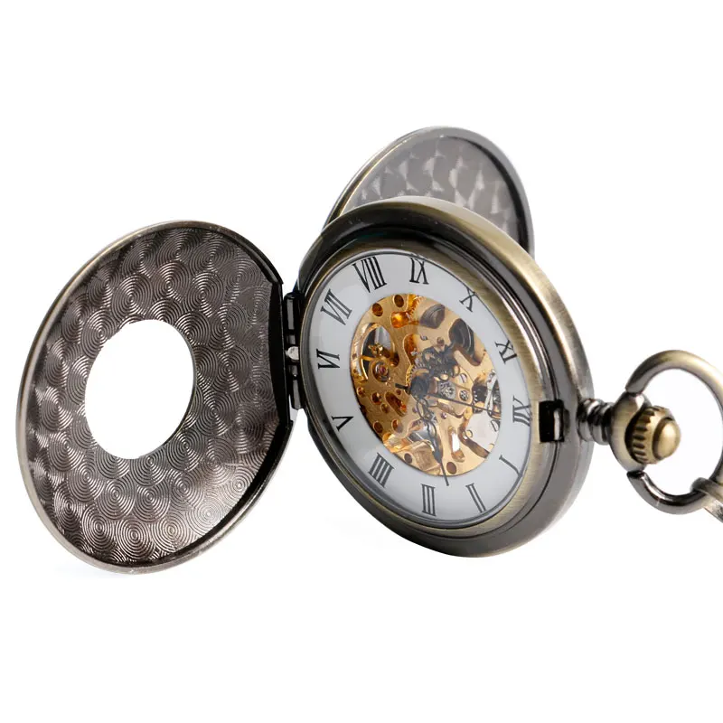Double Hunter Windup Mechanical Pocket Watch Men Steampunk Roman Number Exquisite Carving Antique Glass Pendant Father'Day Gift
Double Hunter Windup Mechanical Pocket Watch Men Steampunk Roman Number Exquisite Carving Antique Glass Pendant Father'Day Gift