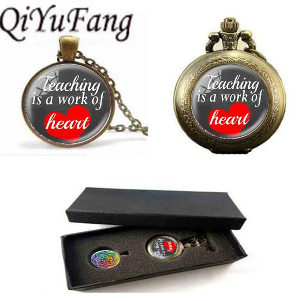 Teacher Necklace,Teaching is a Work of Heart Pendant Choker Necklace Men Women ,Teacher Gift, pocket watch with free box
Teacher Necklace,Teaching is a Work of Heart Pendant Choker Necklace Men Women ,Teacher Gift, pocket watch with free box