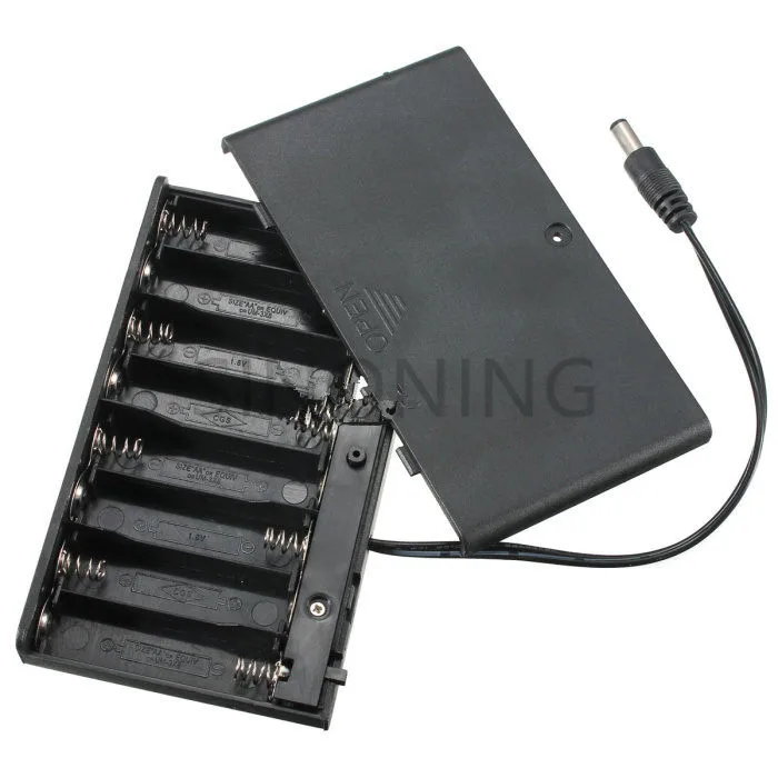 Arduino 12v power supply with cover switch DC battery box AA * 8 12V battery holder
Arduino 12v power supply with cover switch DC battery box AA * 8 12V battery holder