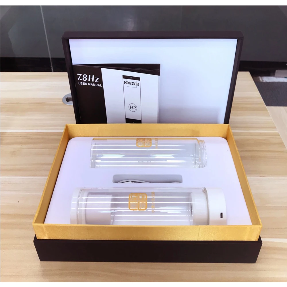 Molecular Resonance Effect Technology/Rechargeable Hydrogen Water Generator Improve Sleep PEM Electrolysis Pure H2 Glass Bottle
Molecular Resonance Effect Technology/Rechargeable Hydrogen Water Generator Improve Sleep PEM Electrolysis Pure H2 Glass Bottle