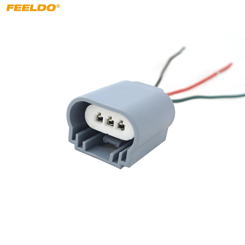 

FEELDO 10Pcs Auto H13/9008 Headlight Extension Socket Connector Ceramic Hitemp Plug Car Fog Lmap Styling Wiring Harness #CA5469