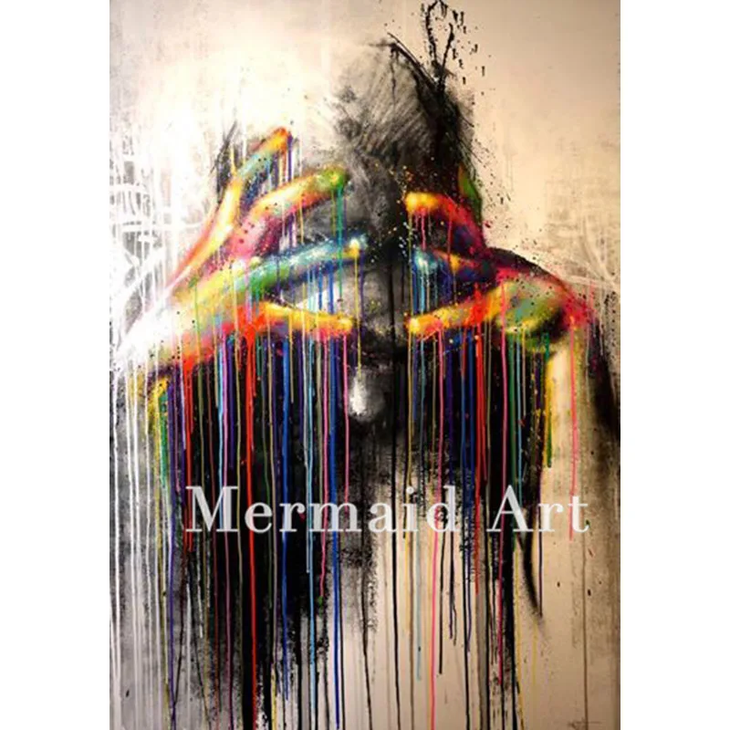 Hand made Artist Two Hands Abstract Pop Art color Oil Painting On Canvas Graffiti artwork
Hand made Artist Two Hands Abstract Pop Art color Oil Painting On Canvas Graffiti artwork
