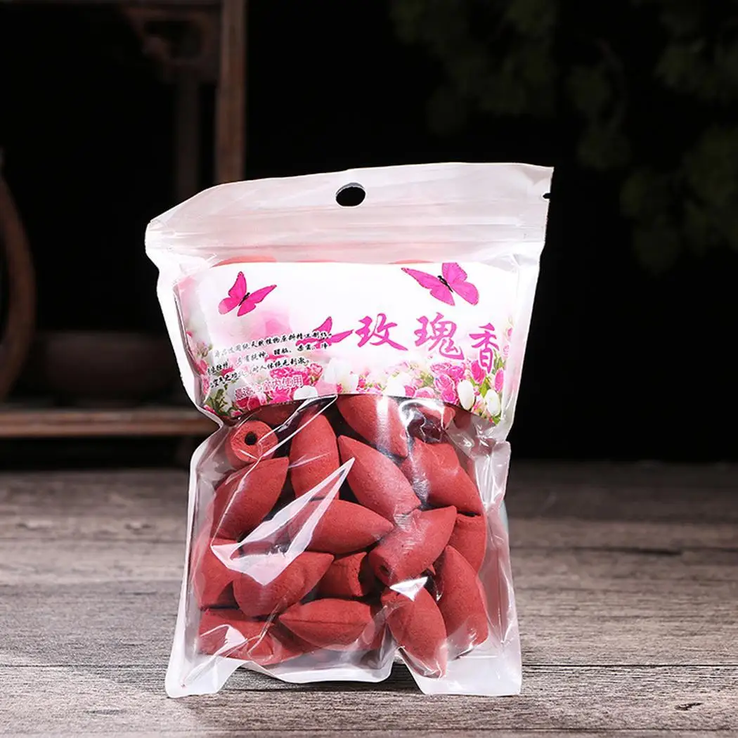 Solid 45Pcs pcs rich Bag Scent the has 1 10 shows aroma Cones Multiple It long fragrance As minutes picture Backflow and Incense | Дом и сад