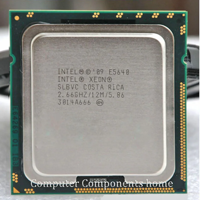 Процессор INTEL ЦП xeon 2 66G/12M E5640 ЦПУ процессор LGA 1366 SLBVC поддержка материнской платы