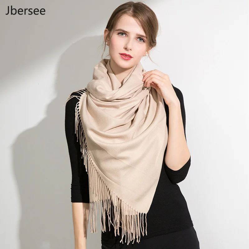 Jbersee Women Scarf Luxury Brand Winter Cashmere Scarf Tassel Ladies Thick Warm Scarves High Quality Female Poncho Shawl 200*70
Jbersee Women Scarf Luxury Brand Winter Cashmere Scarf Tassel Ladies Thick Warm Scarves High Quality Female Poncho Shawl 200*70