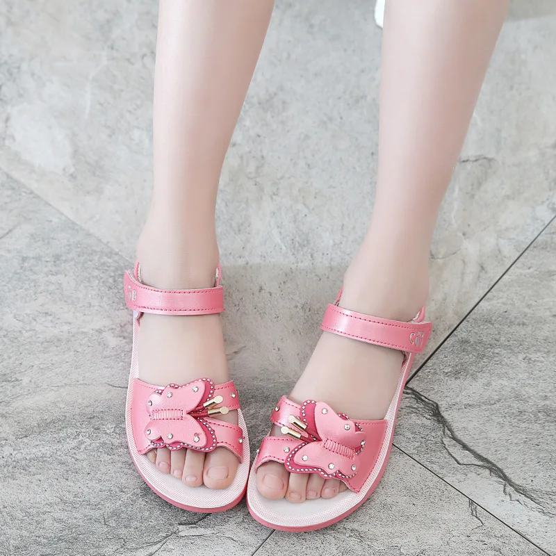 Smart Poro Children Sandals For Girls Fashion Shoes Summer Kid'S Beach Shoes Student Princess Shoes Butterfly Girl Sandals
Smart Poro Children Sandals For Girls Fashion Shoes Summer Kid'S Beach Shoes Student Princess Shoes Butterfly Girl Sandals