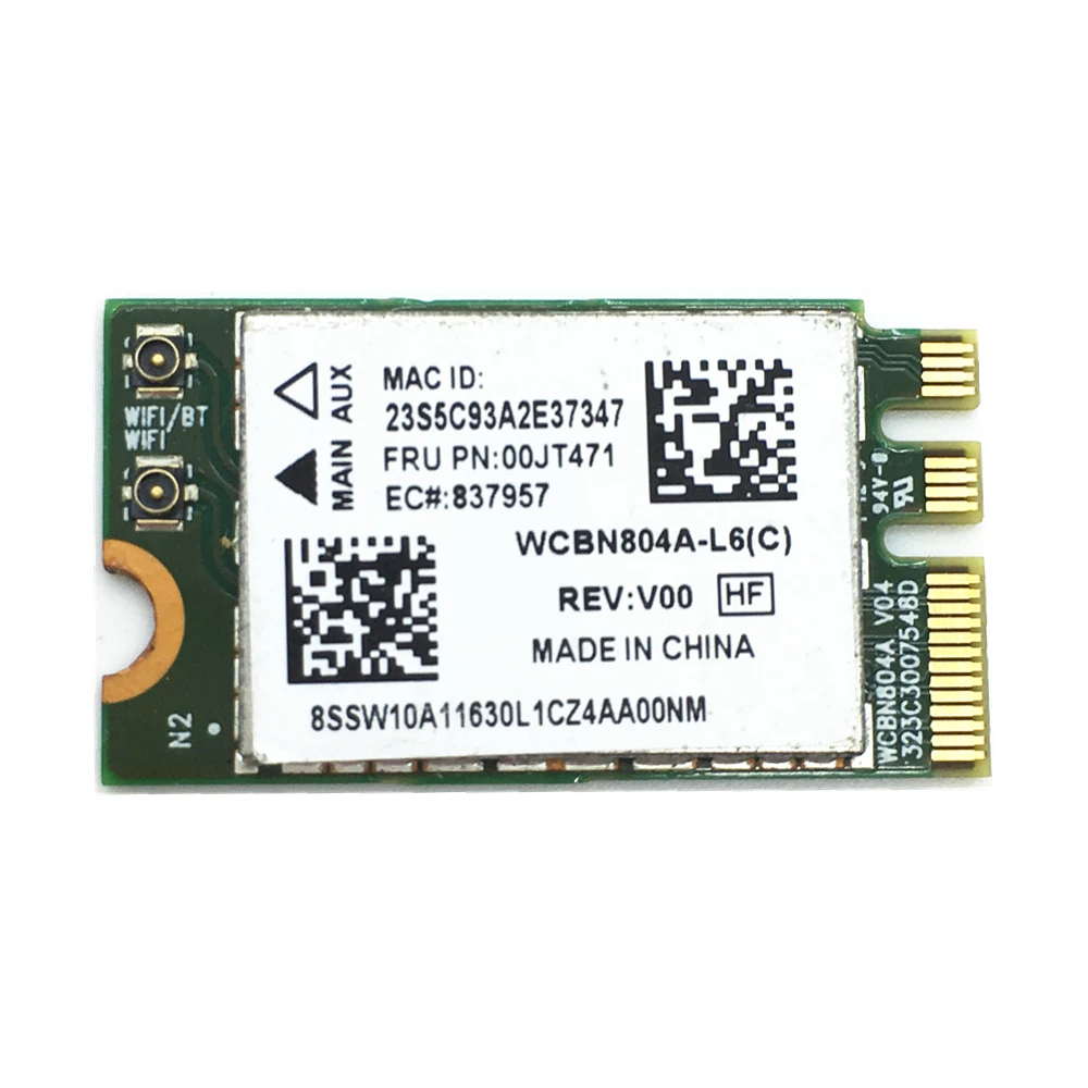 Для Lenovo G40-30 45 70 70M G50-30 70 70M NGFF беспроводная карта Atheros QCNFA34AC BT4.0 FRU 00JT470 00JT471
Для Lenovo G40-30 45 70 70M G50-30 70 70M NGFF беспроводная карта Atheros QCNFA34AC BT4.0 FRU 00JT470 00JT471
