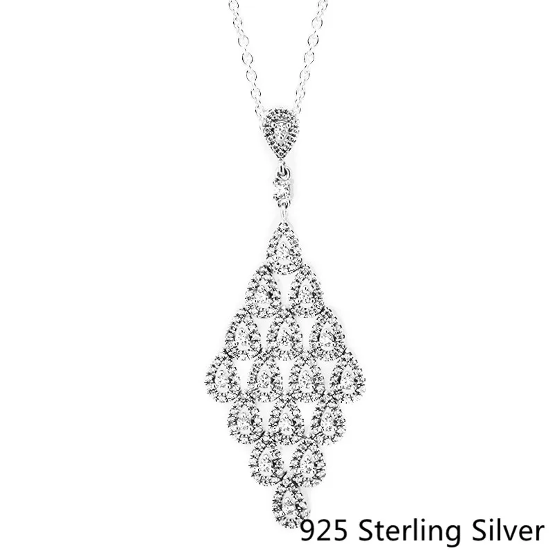 CKK 925 Sterling Silver Cascading Glamour Necklace Pendants For Women Original Fashion Jewelry Making
CKK 925 Sterling Silver Cascading Glamour Necklace Pendants For Women Original Fashion Jewelry Making