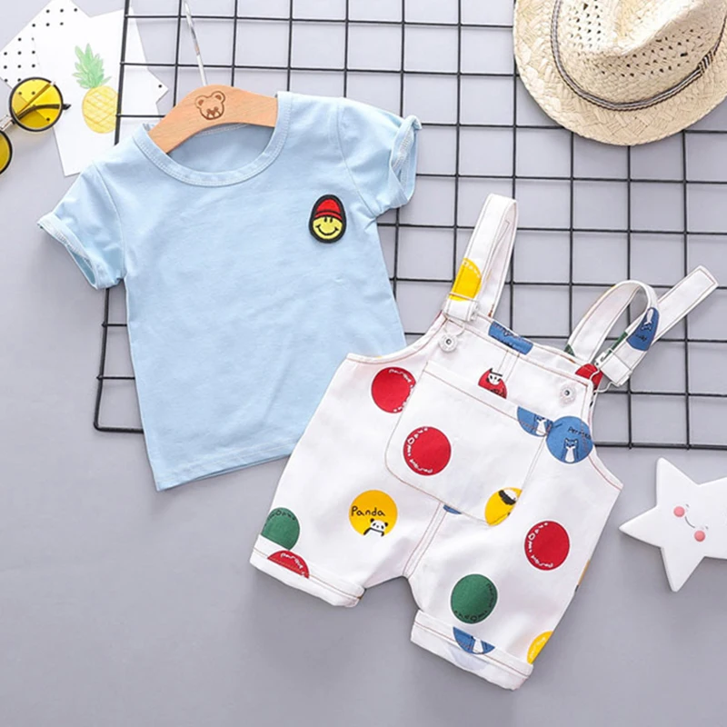 Mayfair Cabin/новые детские комплекты одежды из 2 предметов Милая футболка со смайликом