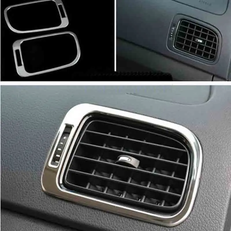 Stainless Steel Air-conditioning outlet Cover Car Accessories Car-styling For VW Volkswagen Polo 2011-2017 6R
Stainless Steel Air-conditioning outlet Cover Car Accessories Car-styling For VW Volkswagen Polo 2011-2017 6R