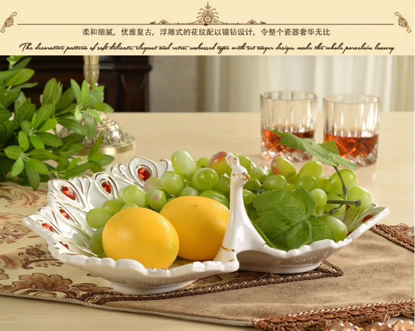diamond peacock fruit plate ceramic home decoration dish home living room table decoration storage tray serving tray SG022
diamond peacock fruit plate ceramic home decoration dish home living room table decoration storage tray serving tray SG022