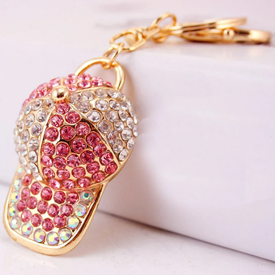 Creative Rhinestone Baseball Cap Keychain Fashion Trinkets Car Key Chain Ring Holder For Charm Women Bag Purse Pendant Gift R084
Creative Rhinestone Baseball Cap Keychain Fashion Trinkets Car Key Chain Ring Holder For Charm Women Bag Purse Pendant Gift R084