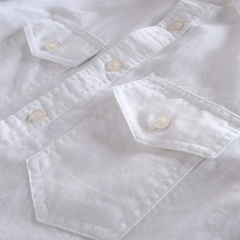 2020 Spring Long Sleeve Linen Shirt Men's Comfort Double Pocket Casual Trend Soft Cotton Shirt
2020 Spring Long Sleeve Linen Shirt Men's Comfort Double Pocket Casual Trend Soft Cotton Shirt