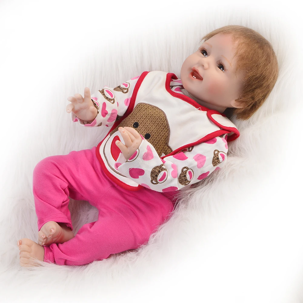 55cm handmade Newborn Dolls Silicone Vinyl Reborn Bonecas Realistic Reborn Dolls Lifelike Playmates fashion toddlers for sale
55cm handmade Newborn Dolls Silicone Vinyl Reborn Bonecas Realistic Reborn Dolls Lifelike Playmates fashion toddlers for sale