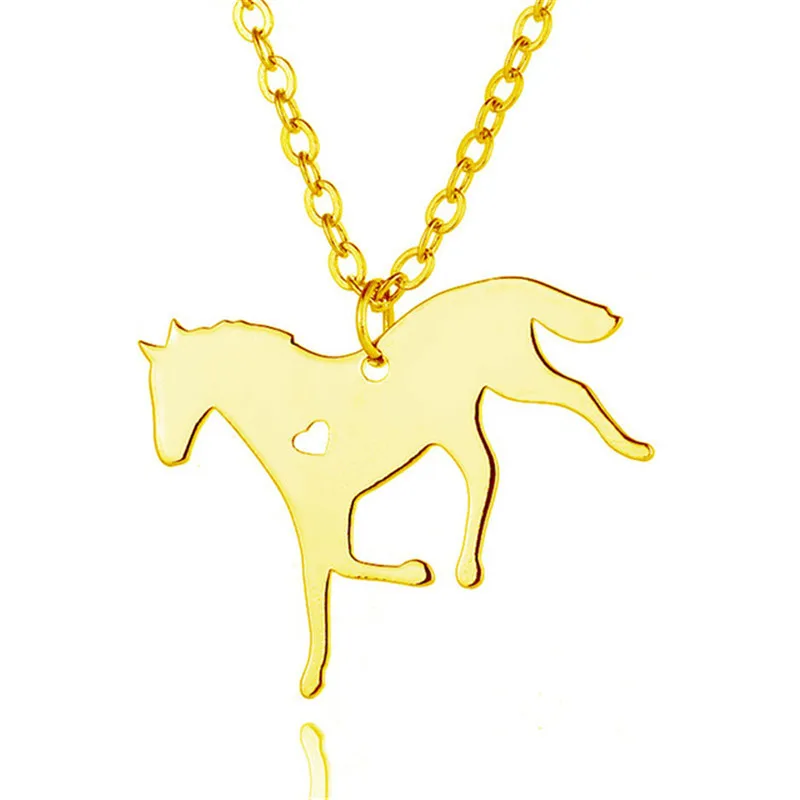 Wholesale Trendy Horse Necklace Stainless Steel Horse Heart Pendant Necklace Women Fashion Animal Jewellery Gift
Wholesale Trendy Horse Necklace Stainless Steel Horse Heart Pendant Necklace Women Fashion Animal Jewellery Gift