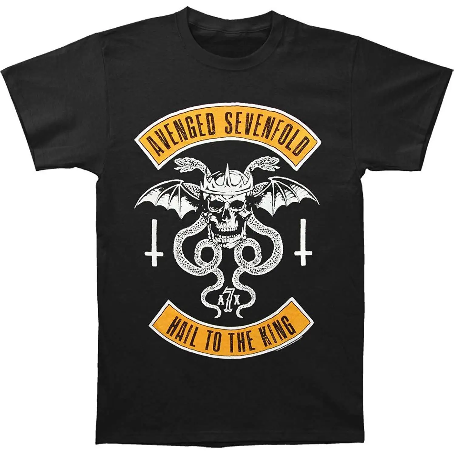 Authentic AVENGED SEVENFOLD Band Upside Down Logo T-Shirt S-3XL NEW Summer T Shirt Brand Fitness Body Building
Authentic AVENGED SEVENFOLD Band Upside Down Logo T-Shirt S-3XL NEW Summer T Shirt Brand Fitness Body Building