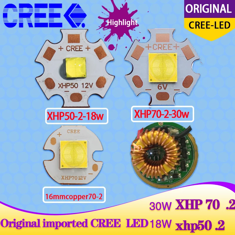 XHP50.2 XHP70.2 2 generation Cool White Neutral White Warm White LED Emitter 6V 12V with 16mm 20mm Copper PCB 1mode driver 5mode
XHP50.2 XHP70.2 2 generation Cool White Neutral White Warm White LED Emitter 6V 12V with 16mm 20mm Copper PCB 1mode driver 5mode