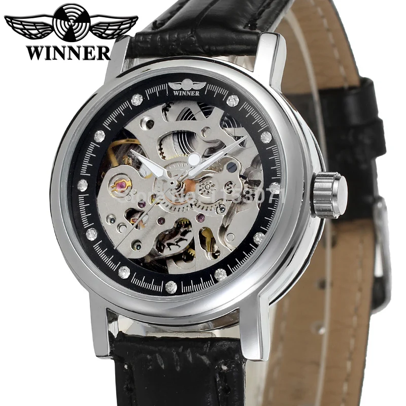 Winner Automatic Skeleton Women Watch Watches Silver Color Zegarki Meskie Dress Watch Leather Strap Luxury DesignerBusos Para
Winner Automatic Skeleton Women Watch Watches Silver Color Zegarki Meskie Dress Watch Leather Strap Luxury DesignerBusos Para