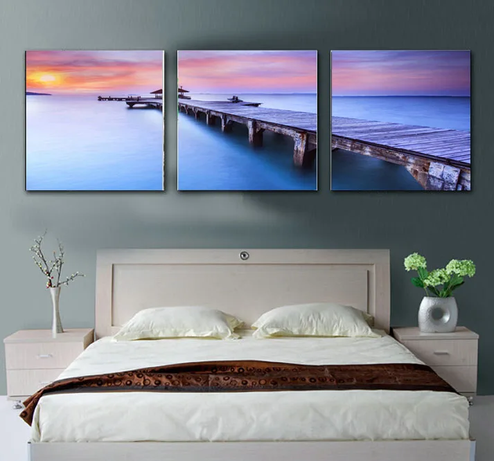 No Frame 3 Piece Seascape Decorative Picture Sunset Seaside Wooden Bridge Paintings Maldives Scenery Printed Oil Painting Canvas
No Frame 3 Piece Seascape Decorative Picture Sunset Seaside Wooden Bridge Paintings Maldives Scenery Printed Oil Painting Canvas