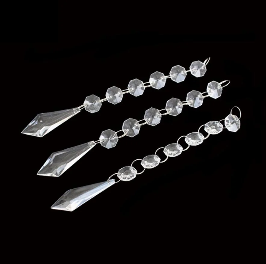 20pcs 170mm Length Octagonal Crystals Beads Diamond Pendant Chain Garland For Wedding Christmas Holiday Venue Decoration
20pcs 170mm Length Octagonal Crystals Beads Diamond Pendant Chain Garland For Wedding Christmas Holiday Venue Decoration