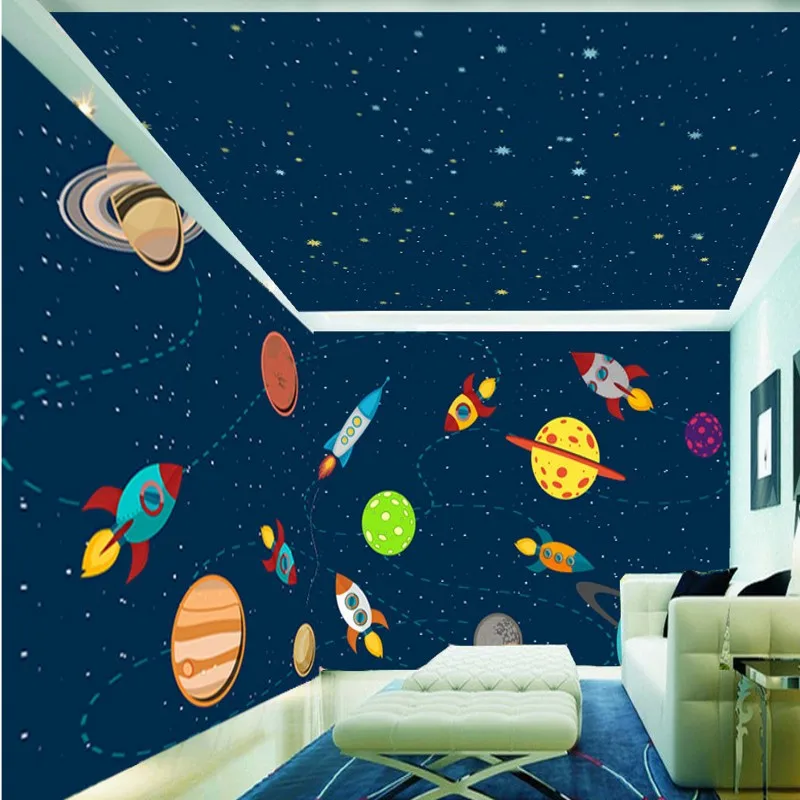 photo wallpaper Spacecraft Sky Fresco KTV Theme Children room backdrop kindergarten mural custom mural
photo wallpaper Spacecraft Sky Fresco KTV Theme Children room backdrop kindergarten mural custom mural