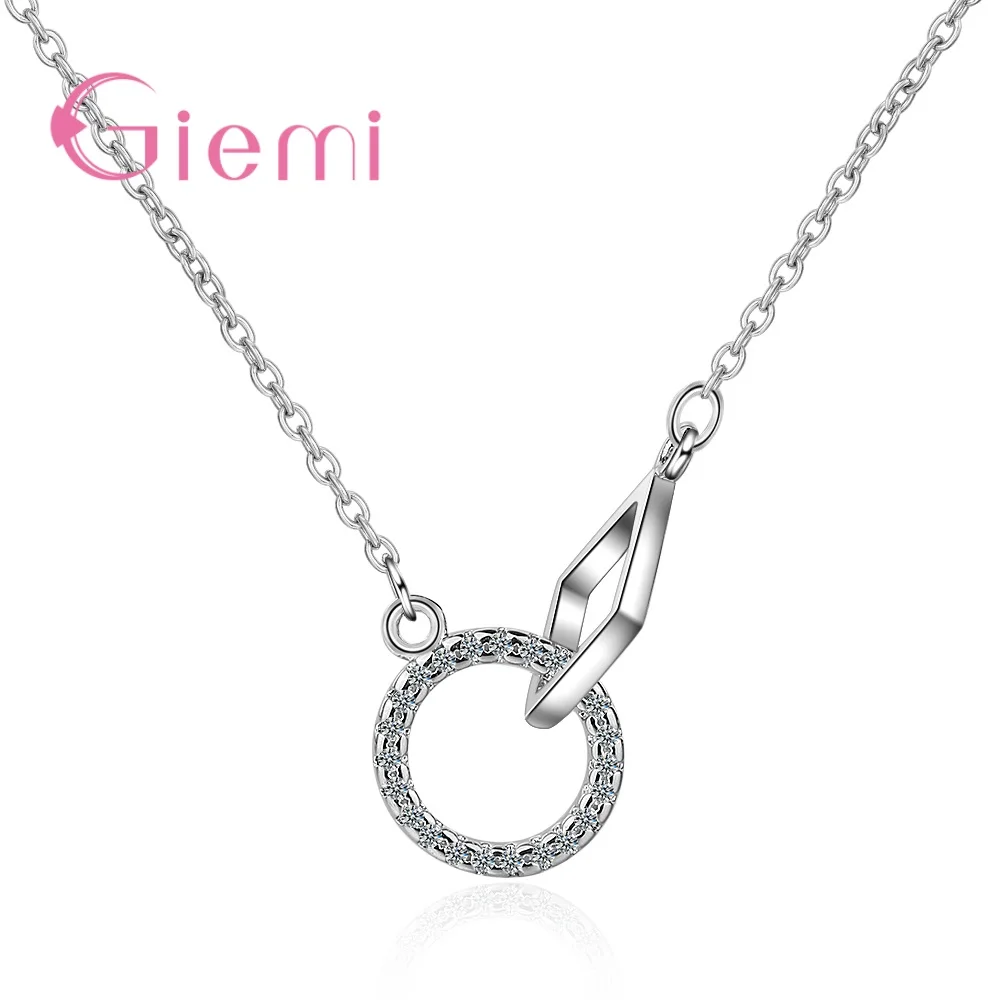 Korean Boutique Lady 925 Sterling Silver Women Cubic Zircon Circle Pendant Necklaces Friendship Jewelry Geometric Charms Chokers
Korean Boutique Lady 925 Sterling Silver Women Cubic Zircon Circle Pendant Necklaces Friendship Jewelry Geometric Charms Chokers