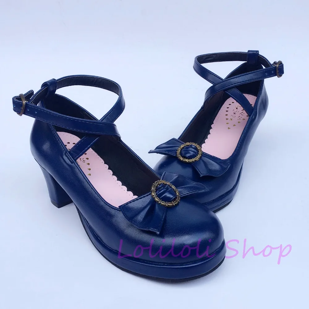 Princess sweet lolita shoes loliloli yoyo Japanese design custom big size ultramarine bright skin lace-up high boots an5012
Princess sweet lolita shoes loliloli yoyo Japanese design custom big size ultramarine bright skin lace-up high boots an5012