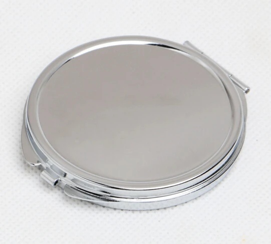 1 шт. компактное металлическое косметическое зеркало 60 мм|mirror women|silver brasilver mirror