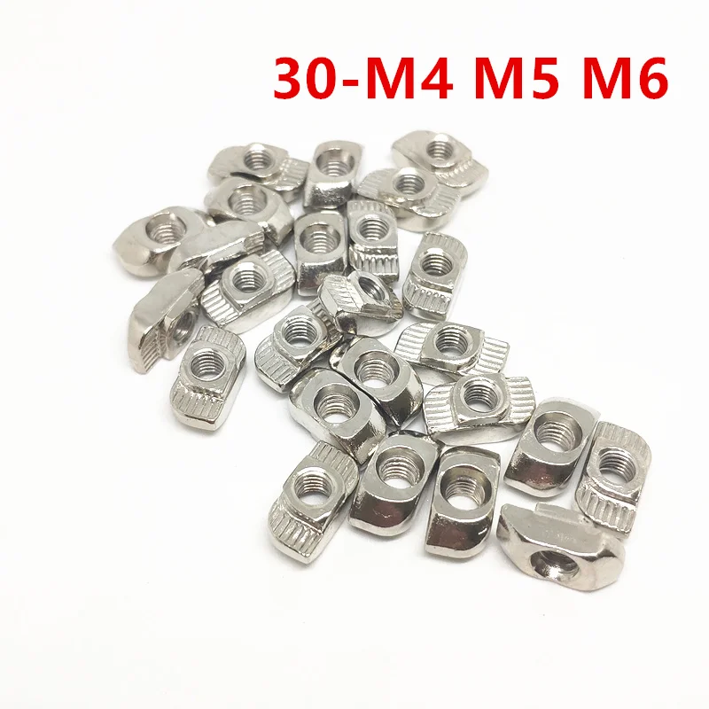 100pcs 30-M3/M4/M5/M6 Hammer Nut Fasten T Sliding Nuts Nickel Plated Carbon Steel for 3030 Aluminum Profile Connector Slot 8
100pcs 30-M3/M4/M5/M6 Hammer Nut Fasten T Sliding Nuts Nickel Plated Carbon Steel for 3030 Aluminum Profile Connector Slot 8