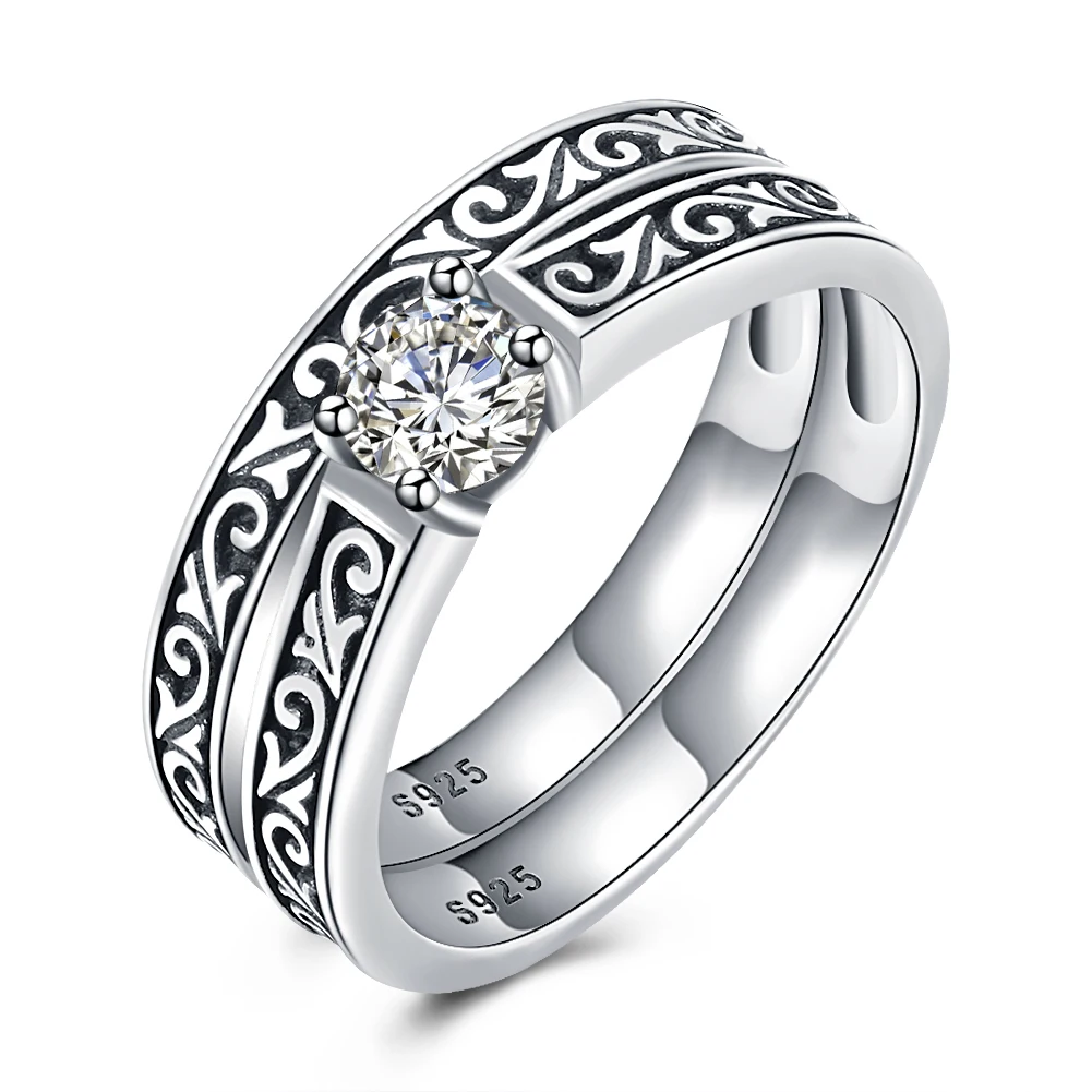 Retro Fashion 925 Sterling Silver Ring Ancient Carved Pattern Vintage Women CZ S925 Double Rings for Lady Party Fine Jewelry
Retro Fashion 925 Sterling Silver Ring Ancient Carved Pattern Vintage Women CZ S925 Double Rings for Lady Party Fine Jewelry