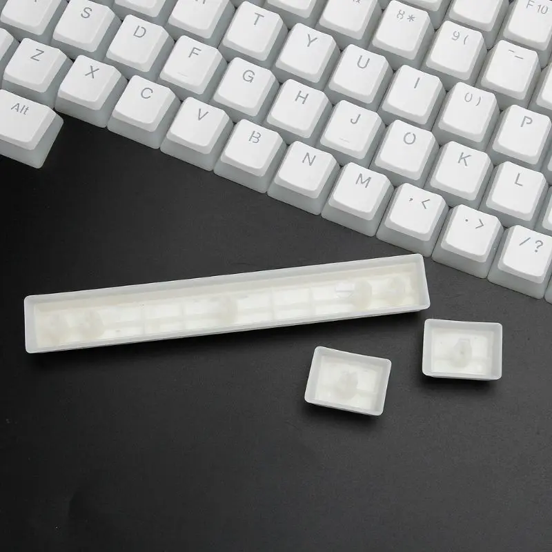 RGB 108 Keycaps ANSI Layout PBT White Pudding Double Skin Milk Shot Backlit Keycap For OEM Cherry MX gh60 poker 87 tkl 104 108
RGB 108 Keycaps ANSI Layout PBT White Pudding Double Skin Milk Shot Backlit Keycap For OEM Cherry MX gh60 poker 87 tkl 104 108