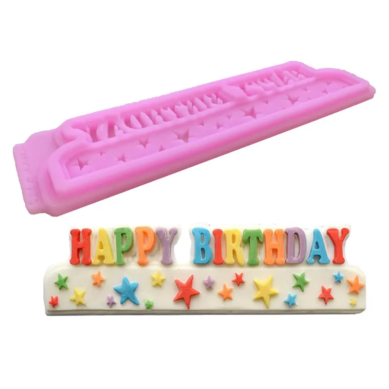 Happy Birthday Star Shape Biscuits Mold Chocolate Cake Molds Fondant Silicone Mould Baking Decoration Tools Kitchen Accessories
Happy Birthday Star Shape Biscuits Mold Chocolate Cake Molds Fondant Silicone Mould Baking Decoration Tools Kitchen Accessories