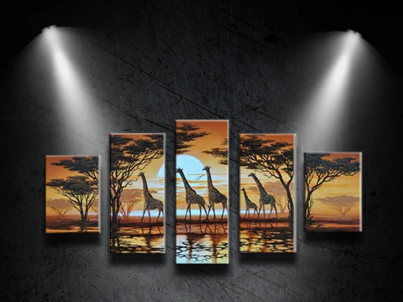 High Q Abstract Oil Painting 5pcs/Set On Canvas Animal Giraffe Landscape Art Modern Wall Picture For Living Room Home Decoration
High Q Abstract Oil Painting 5pcs/Set On Canvas Animal Giraffe Landscape Art Modern Wall Picture For Living Room Home Decoration