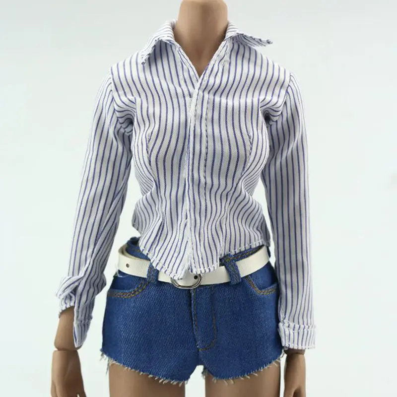 1/6 Scale Women Fashion Striped Shirt Clothing Female Sexy Work Clothes 12" Action Figure Body Doll Toys
1/6 Scale Women Fashion Striped Shirt Clothing Female Sexy Work Clothes 12" Action Figure Body Doll Toys