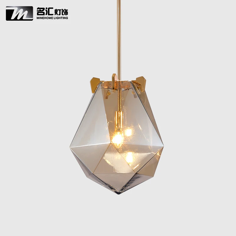 Creative Designer Glass Diamond Pendant Light Post Modern Rhombus Hanging Glass Lamp For Bar Restaurant Dining Room Living Room
Creative Designer Glass Diamond Pendant Light Post Modern Rhombus Hanging Glass Lamp For Bar Restaurant Dining Room Living Room