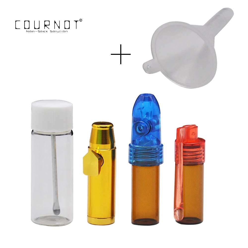 COURNOT 1set 4 Snuff Bullets Snuff Bottle with Spoon Inside Micro Funnel Snuff Snorter Dispenser Bullet Snuff Pipe Accessories
COURNOT 1set 4 Snuff Bullets Snuff Bottle with Spoon Inside Micro Funnel Snuff Snorter Dispenser Bullet Snuff Pipe Accessories