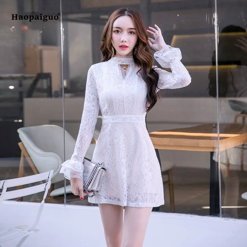 2018 Plus Size A-line Dress Women Summer White Full Sleeve Stand Elegant Wedding Party Lace Dress Vintage Mini Dresses Vestidos
2018 Plus Size A-line Dress Women Summer White Full Sleeve Stand Elegant Wedding Party Lace Dress Vintage Mini Dresses Vestidos