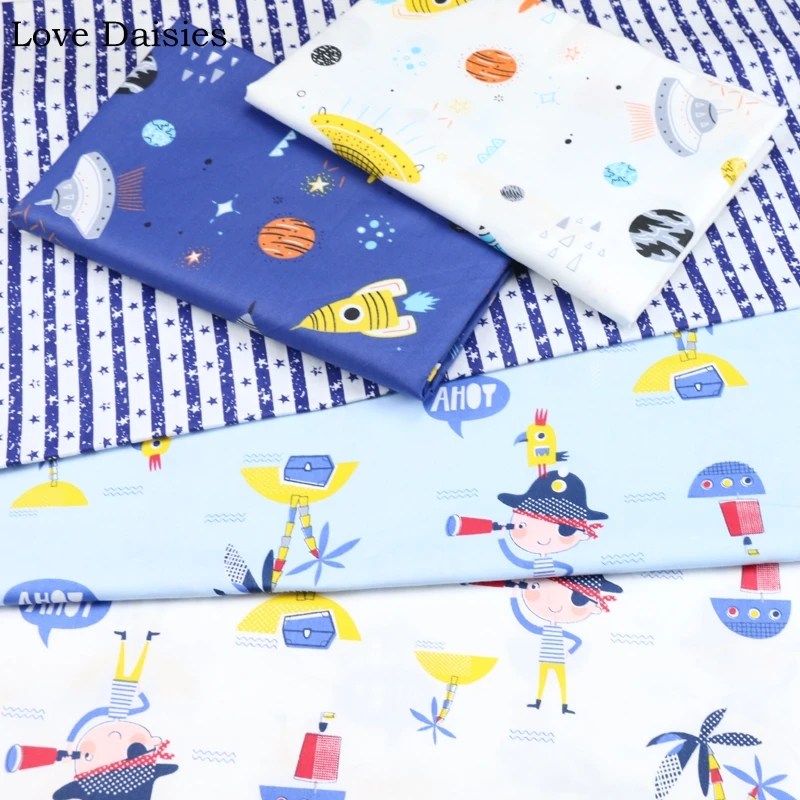 100% Cotton Twill WHTIE BLUE Marine Cartoon Captain Lookout Palm Trees Ship Space Rocket Stripe Star Fabrics for Sheet Cushion
100% Cotton Twill WHTIE BLUE Marine Cartoon Captain Lookout Palm Trees Ship Space Rocket Stripe Star Fabrics for Sheet Cushion