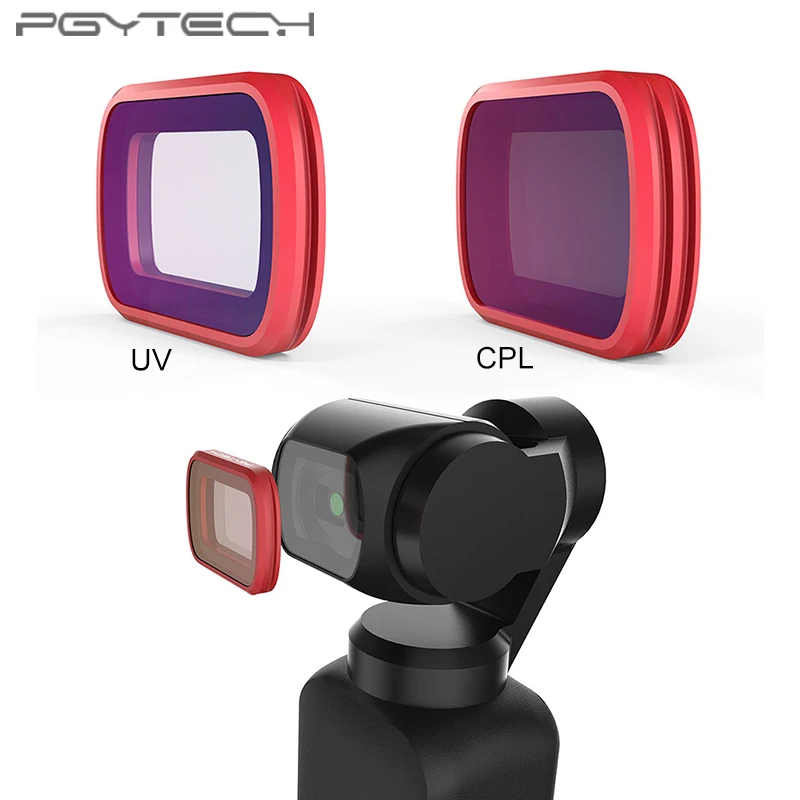 PGYTECH DJI OSMO Pocket Filters UV CPL Professional Filter OSMO Pocket Camera Gimbal Accessories
PGYTECH DJI OSMO Pocket Filters UV CPL Professional Filter OSMO Pocket Camera Gimbal Accessories