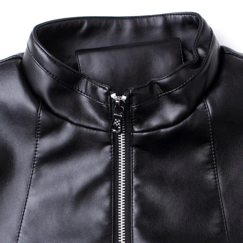 2017 Spring and Autumn new men's leather jacket motorcycle clothing casual jacket solid color Slim men's coat
2017 Spring and Autumn new men's leather jacket motorcycle clothing casual jacket solid color Slim men's coat