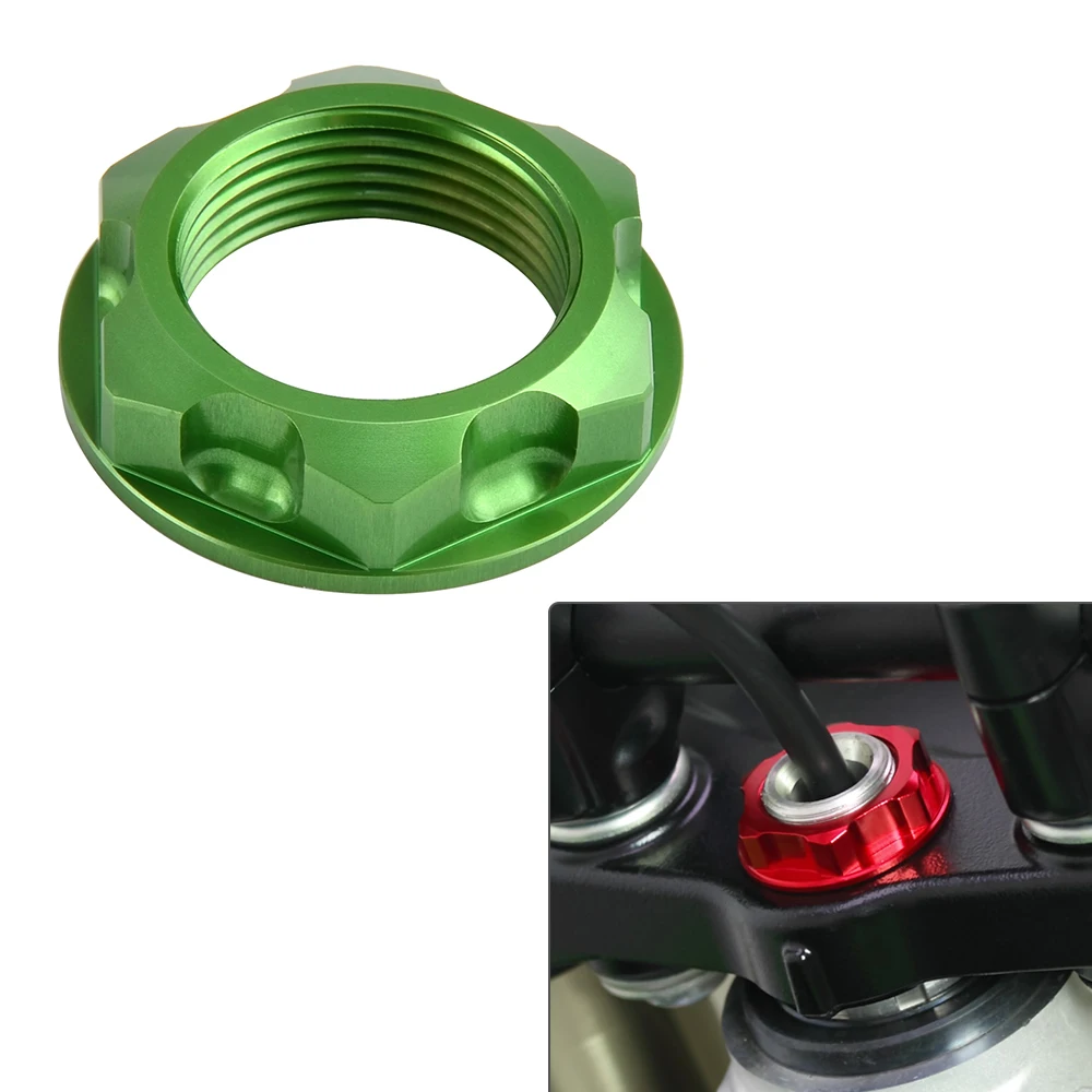 Motorcycle Steering Stem Nut Bolt For Kawasaki KX125 KX250 KX250F KX450F KLX450R KX 125 250 250F 450F KXF 450 KLX 450R 2004-2018
Motorcycle Steering Stem Nut Bolt For Kawasaki KX125 KX250 KX250F KX450F KLX450R KX 125 250 250F 450F KXF 450 KLX 450R 2004-2018
