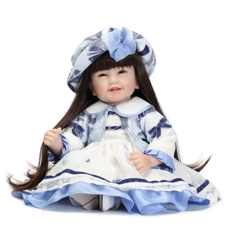 55cm Cloth Body Soft Silicone Vinyl Baby Doll alive Babe Reborn Baby Doll girl Toy kids Playmate Gift Non-toxic Safe toy gift
55cm Cloth Body Soft Silicone Vinyl Baby Doll alive Babe Reborn Baby Doll girl Toy kids Playmate Gift Non-toxic Safe toy gift
