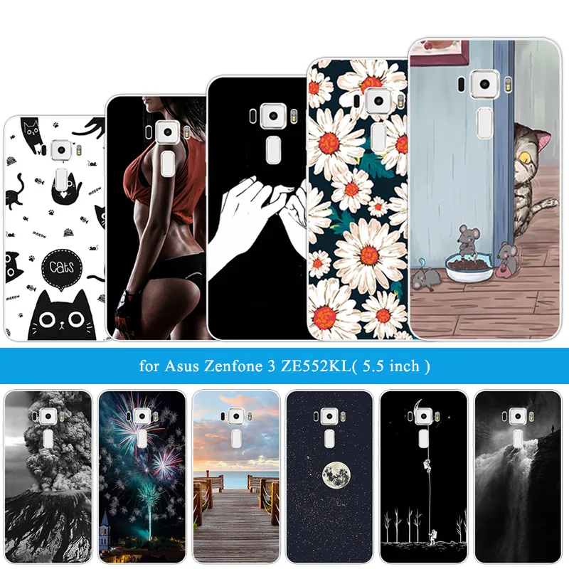 Для Asus Zenfone 3 ZE552KL ZE520KL Max ZC550KL Ультратонкий Мягкий ТПУ силиконовый чехол для задней