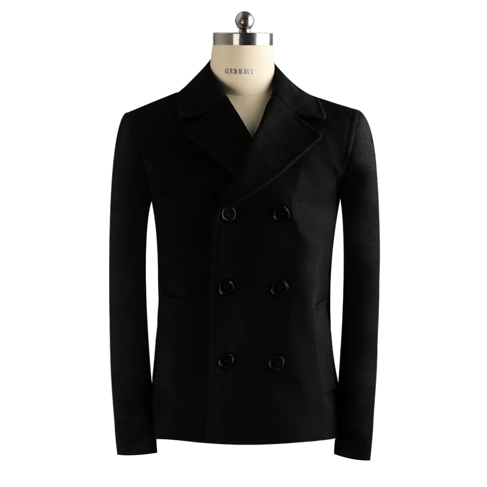 URSMART Authentic short wool coat men's coat fashion casual black men's coat trend short coat men
URSMART Authentic short wool coat men's coat fashion casual black men's coat trend short coat men