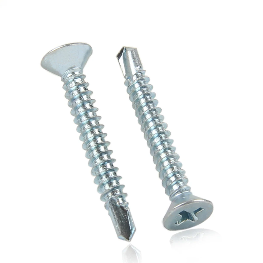 Carbon Steel M4.2 Flat Head Phillips Self Drilling Screw Countersunk Head Self Tapping Screw Zinc Plated
Carbon Steel M4.2 Flat Head Phillips Self Drilling Screw Countersunk Head Self Tapping Screw Zinc Plated