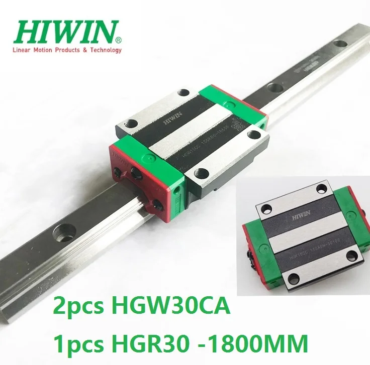 

1pcs 100% original Hiwin linear guide rail HGR30 -L 1800mm + 2pcs HGW30CA HGW30CC flange carriage block for cnc router